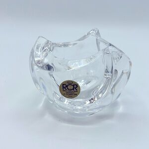 Royal Crystal Rock RCR Classic Crystal Votive Candle Holder "Gardenia" Italy